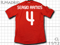 Real Madrid 2011-2012 3rd Champions League #4 SERGIO RAMOS adidas　レアルマドリード　サード　チャンピオンズリーグ　セルヒオ・ラモス　アディダス　v13597