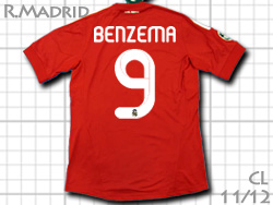 Real Madrid 2011-2012 3rd Champions League #9 BENZEMA adidas　レアルマドリード　サード　チャンピオンズリーグ　カリム・ベンゼマ　アディダス　v13597