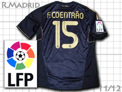 Real Madrid 2011-2012 Away #15 F.COENTRAO adidas　レアルマドリード　アウェイ　コエントロン　アディダス v13642