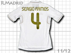 Real Madrid 2011-2012 Home #4 SERGIO RAMOS adidas　レアルマドリード　ホーム　セルヒオ・ラモス　アディダス