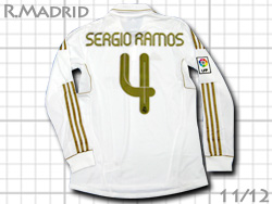 Real Madrid 2011-2012 Home #4 SERGIO RAMOS adidas　レアルマドリード　ホーム　セルヒオ・ラモス　アディダス