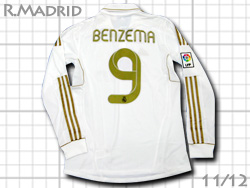 Real Madrid 2011-2012 Home #9 BENZEMA adidas　レアルマドリード　ホーム　カリム・ベンゼマ　アディダス