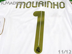 Real Madrid 2011-2012 Home #1 MOURINHO "Special 1" adidas　レアルマドリード　ホーム　ジョゼ・モウリーニョ　スペシャルワン　アディダス
