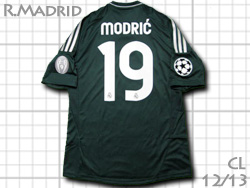 Real Madrid 12/13 3rd #19 MODRIC adidas　レアルマドリード　サード　ルカ・モドリッチ　110周年　アディダス