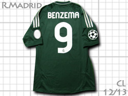 Real Madrid 12/13 3rd #9 BENZEMA adidas　レアルマドリード　サード　カリム・ベンゼマ　110周年　アディダス