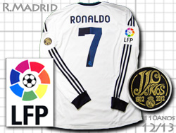 Real Madrid 12/13 Home #7 RONALDO adidas　レアルマドリード　ホーム　クリスチアーノ・ロナウド　110周年　アディダス　W41762