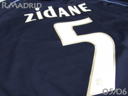 Real Madrid 2005-2006 Away #5　ZIDANE　レアルマドリード　ジダン