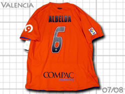 Valencia 2007-2008 Away #6 ALBERDA　ヴァレンシア　アウェイ　アルベルダ