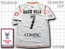 Valencia CF 2007-2008 #7 DAVID VILLA　EMIRATES cup