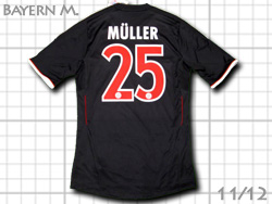 FC Bayern Munchen 2011/2012 3rd #25 MULLER　バイエルン・ミュンヘン　サード　ミュラー