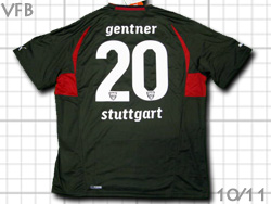 VfB Stuttgart 2010-2011 Away #20 Gentner@VcbgKg@AEFC Qgi[