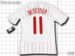 Denmark 2008 Away #11 BENDTNER adidas@f}[N\@AEFC@xgi[@AfB_X