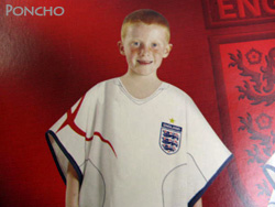 England Boys Poncho　イングランド代表　公式　タオル生地ポンチョ