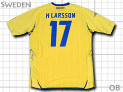 Sweden 2008 Home #17 H. LARSSON スウェーデン代表　ヘンリク・ラーション