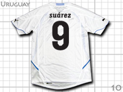 Uruguay 2010 Away #9 Suarez　ウルグアイ代表　アウェイ　ルイス・スアレス