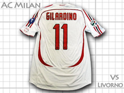 AC Milan 2006-2007 AWAY #11 GILARDINO　ACミラン　ジラルディーノ　実着用
