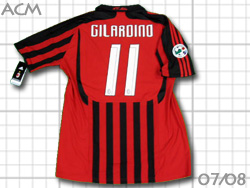 AC Milan 2007-2008 #11 GILARDINO@~@WfB[m