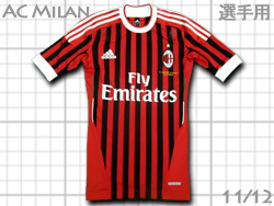 AC Milan 2011-2012 Home authentic adidas IL CLUB PIU TITOLATO AL MONDO　ACミラン　ホーム　オーセンティック　アディダス　刺繍モデル　V13525