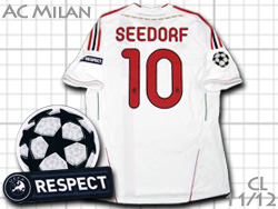 AC Milan 2011-2012 Away adidas #10 SEEDORF　ACミラン　アウェイ　セードルフ　アディダス　v13442