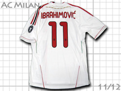 AC Milan 2011-2012 Away #11 IBRAHIMOVIC adidas　ACミラン　アウェイ　ズラタン・イブラヒモビッチ　アディダス　v13442