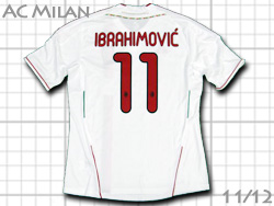 AC Milan 2011-2012 Away #11 IBRAHIMOVIC adidas　ACミラン　アウェイ　ズラタン・イブラヒモビッチ　アディダス　v13442