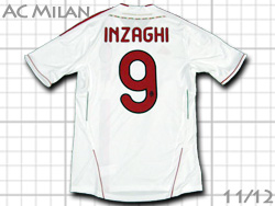 AC Milan 2011-2012 Away #9 INZAGHI adidas　ACミラン　アウェイ　インザーギ　アディダス　v13442