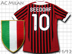 AC Milan 2011-2012 Home adidas #10 SEEDORF　ACミラン　ホーム　クラレンス・セードルフ　アディダス　v13457