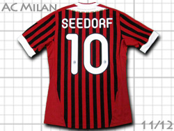 AC Milan 2011-2012 Home adidas #10 SEEDORF　ACミラン　ホーム　クラレンス・セードルフ　アディダス　v13457