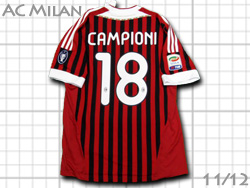 AC Milan 2011-2012 Home adidas #18 CAMPIONI　ACミラン　ホーム　優勝記念　アディダス　v13457