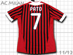 AC Milan 2011-2012 Home adidas #7 PATO　ACミラン　ホーム　アレシャンドロ・パト　アディダス　v13457