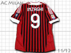 AC Milan 2011-2012 Home adidas #9 INZAGHI　ACミラン　ホーム　フィリッポ・インザーギ　アディダス　v13457