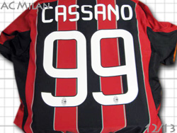 AC Milan home #99 CASSANO 11/12 Adidas@AC~@ŏI3ߒp@z[@JbT[m@AC~ŏIf@AfB_X@X23680