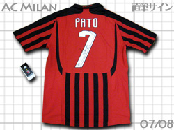 AC Milan 2007-2008 #7 PATO@~@pg@autograph MTC