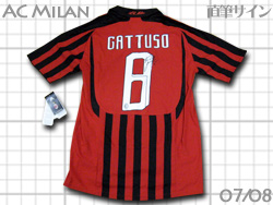 AC Milan 2007-2008 #8 GATTUSO@~@KbgD[]@autograph MTC