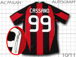 ACミラン 直筆サイン入り 2010-2011 ユニフォームショップ AC Milan O.K.A.