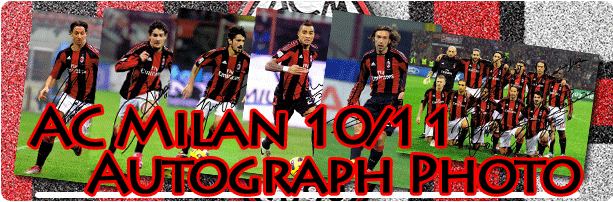 ACミラン 直筆サイン入り 2010-2011 ユニフォームショップ AC Milan O.K.A.