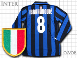 Inter Milan 2007-2008 100year Home #8 IBRAHIMOVIC'@Ce@100N@z[@Cuqrb`